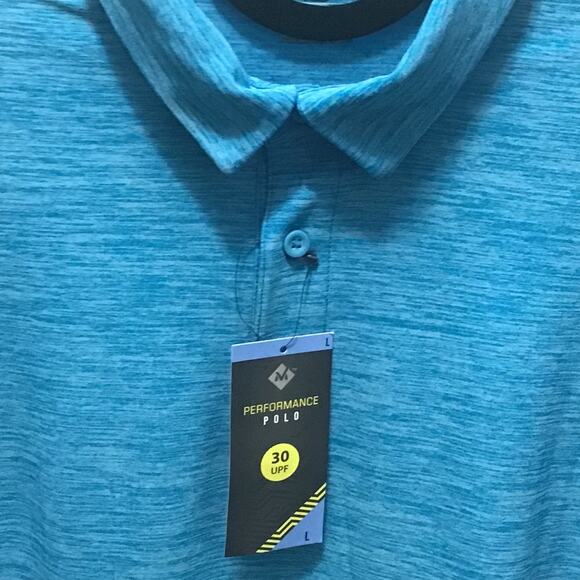 NWT Member's Mark Men's Short Sleeve Performance Polo - Size Large - Picture 5 of 6